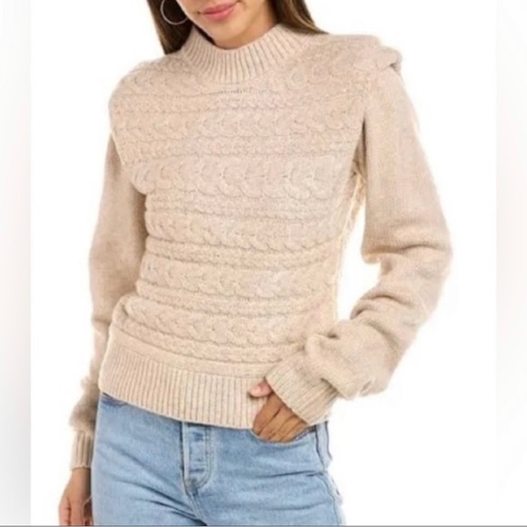 Blank NYC Sweaters - Brand: BLANK NYC |  Cry Me A River, Horizontal Cable, Crew Neck Sweater